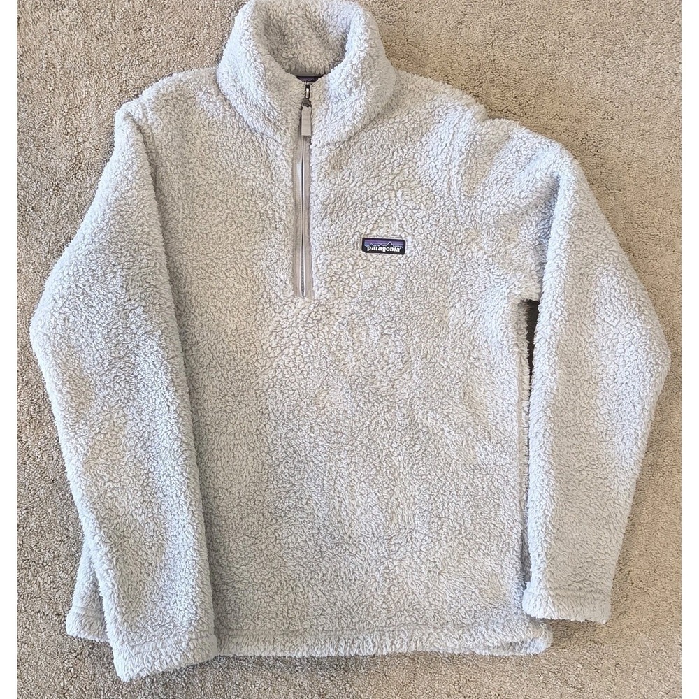 Patagonia Los Gatos 1/4 Zip Fleece Pullover Drift Grey STY25235 Womens Medium